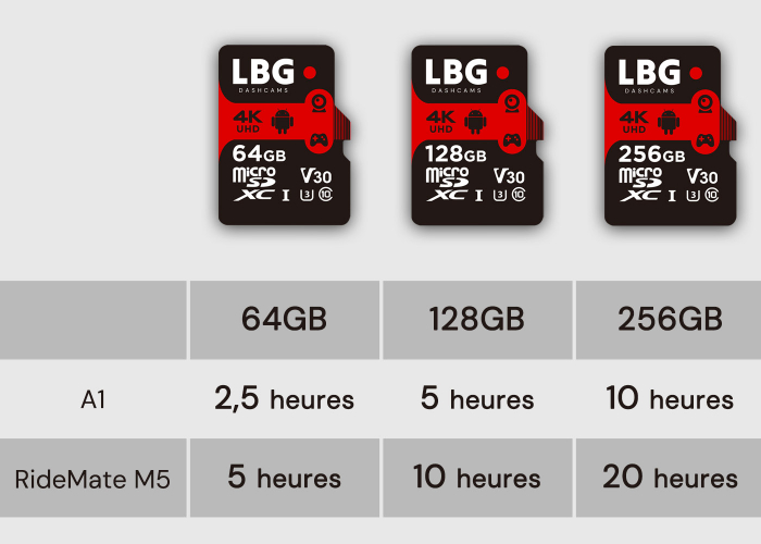Carte microSD 256Go + adaptateur